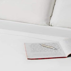 Picture of book on mattress