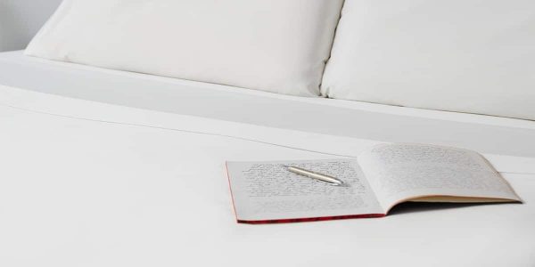 Picture of book on mattress